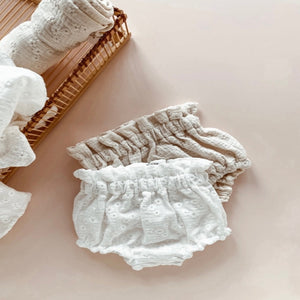 Embroidered Floral Muslin Bloomers