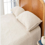 New Grain Cosy Waffle Pillowcase in Milk