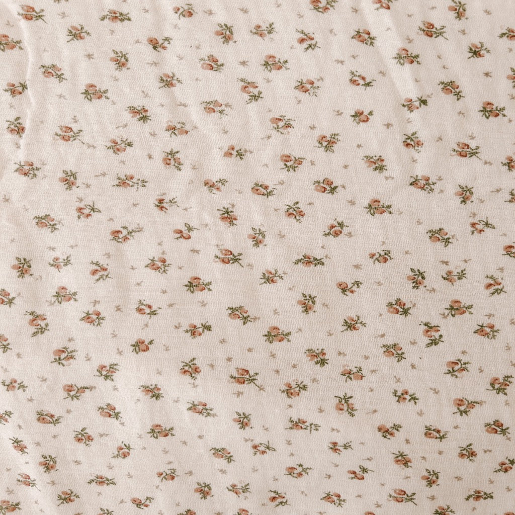 Fitted Cot Sheet in Rosie Floral