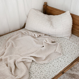 New Grain Quilted Pillowcase in Natural