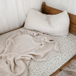 New Grain Quilted Pillowcase in Natural PRE ORDER