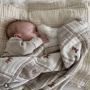 New Grain Patchwork Baby Blanket - Pony