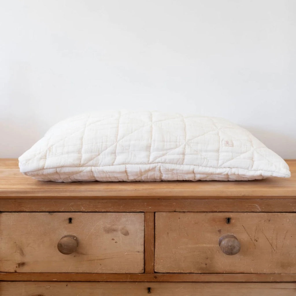 New Grain Quilted Pillowcase in Natural PRE ORDER