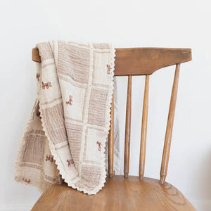 New Grain Patchwork Baby Blanket - Pony