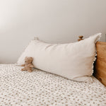 Ruffle Pillowcase in Cream Muslin