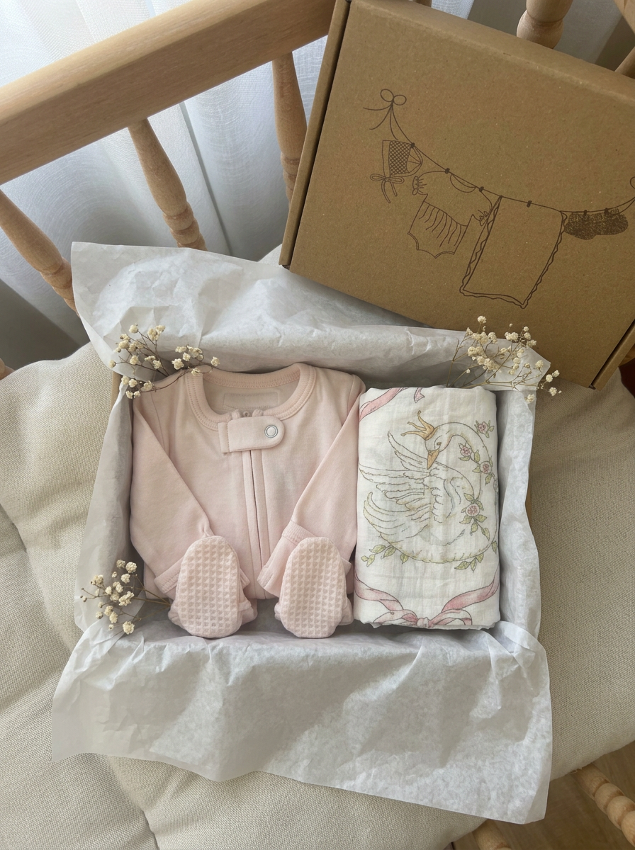Baby Gift Hamper - The Swan Garden Baby Hamper