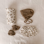 Heirloom Knit Alpaca Booties in Nougat