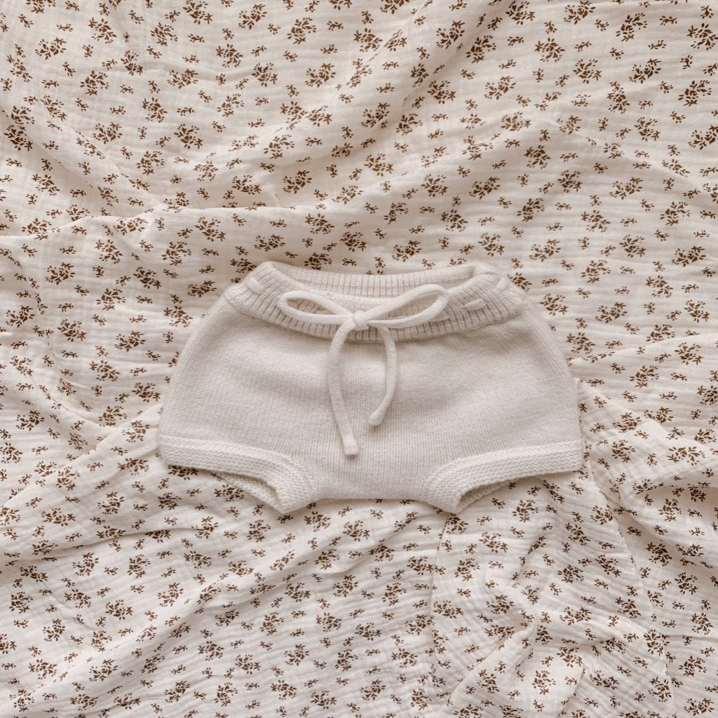 Bowie Bloomers in Cream Merino Wool