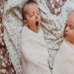 Heirloom Merino Wool Pointelle Baby Blanket Cream