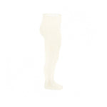 Condor Tights with side open lacework in Cava (beige)