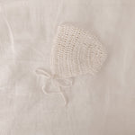 Organic Cotton Bonnet in Cream