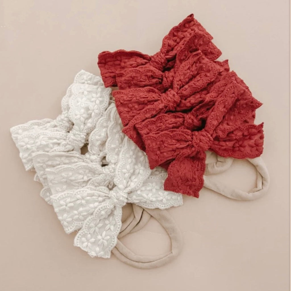 Mae & Rae Lace Bow Headband