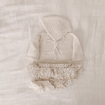 Organic Cotton Knit Cardigan in Cream