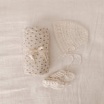 Organic Cotton Bonnet in Cream